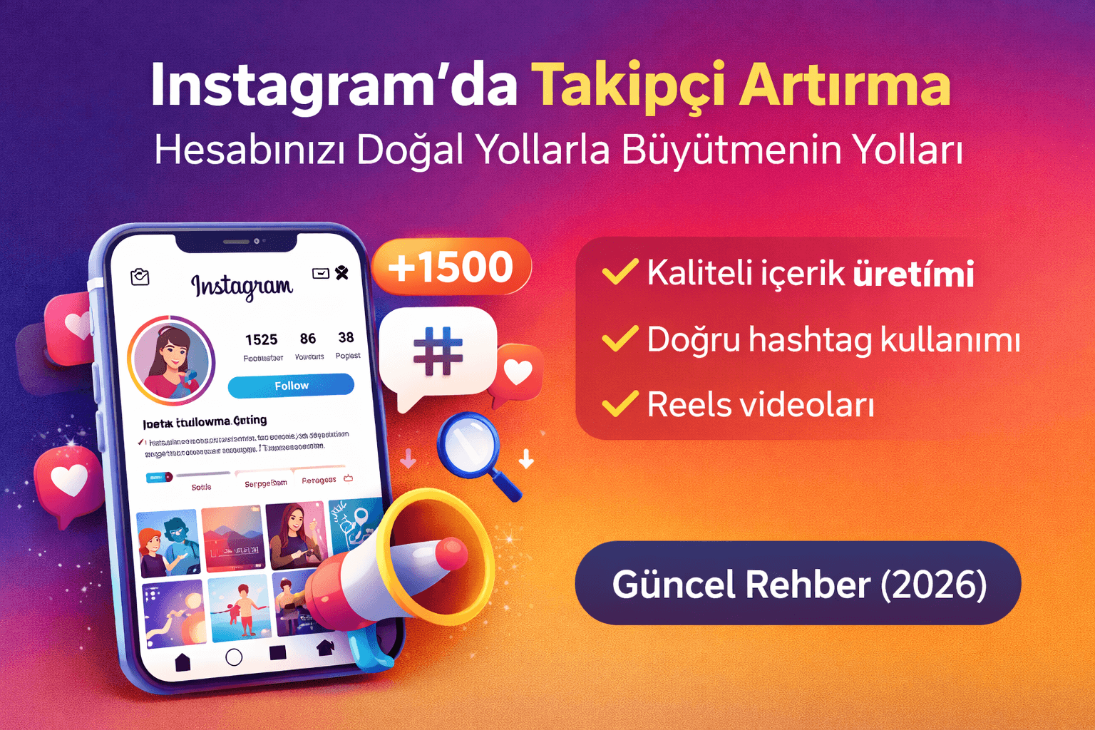 Instagram’da Takipçi Artırma: Hesabınızı Doğal Yollarla Büyütmenin Yolla