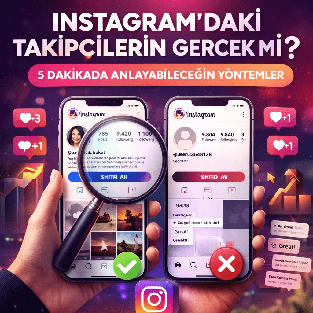 Instagram’daki Takipçilerin Gerçek mi? 5 Dakikada Anlayabileceğin Yöntemler